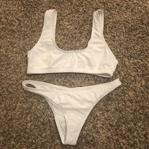 Fashion nova white 2 piece